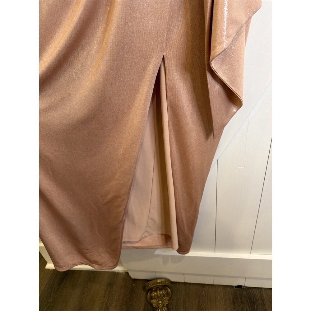 Polo RALPH LAUREN Womens Dress Buckle Sleeveless Full-Length Evening Faux Wrap - Picture 10 of 14